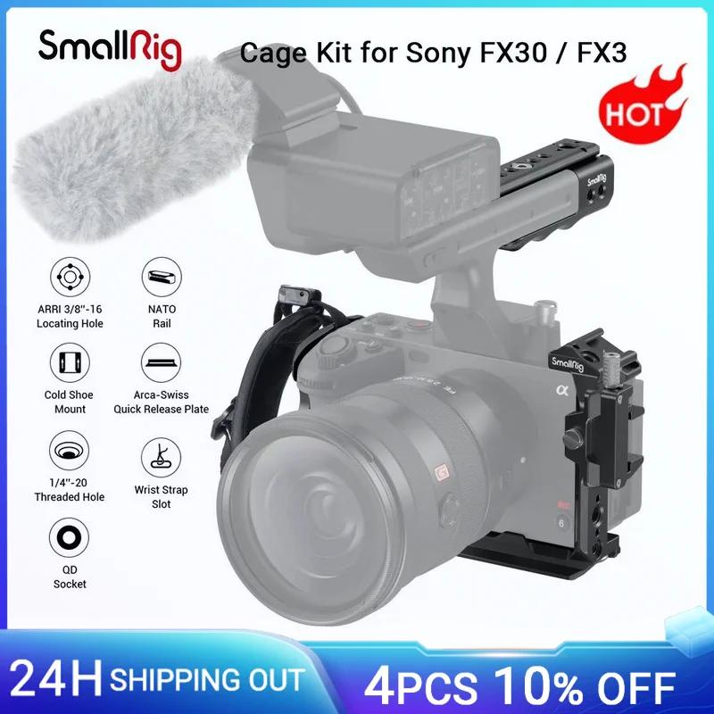 SmallRig ޴  ŰƮ,  FX30 FX3 , XLR ڵ Ȯ , ո Ʈ  HDMI ̺ Ŭ 4184